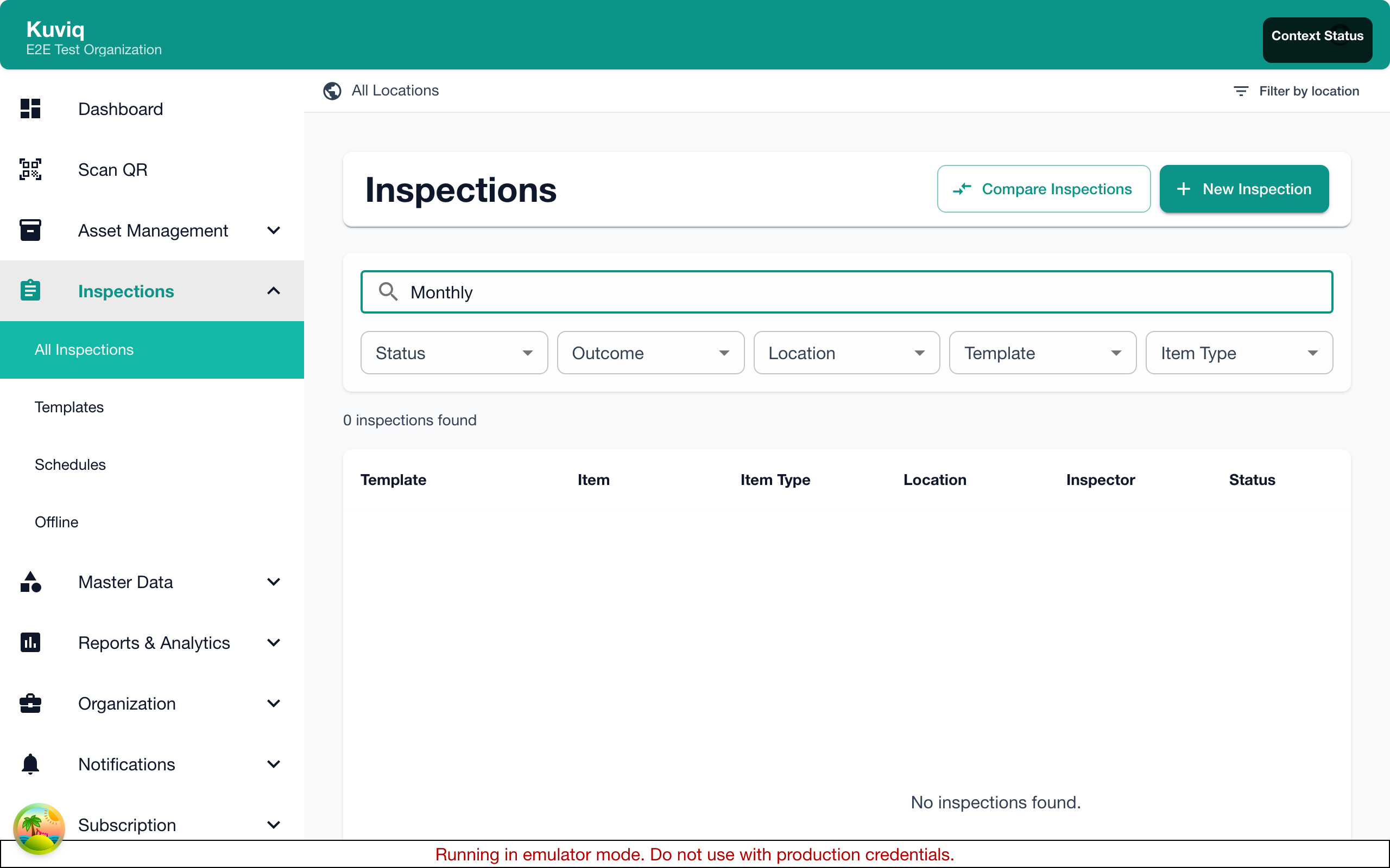 Inspections Search