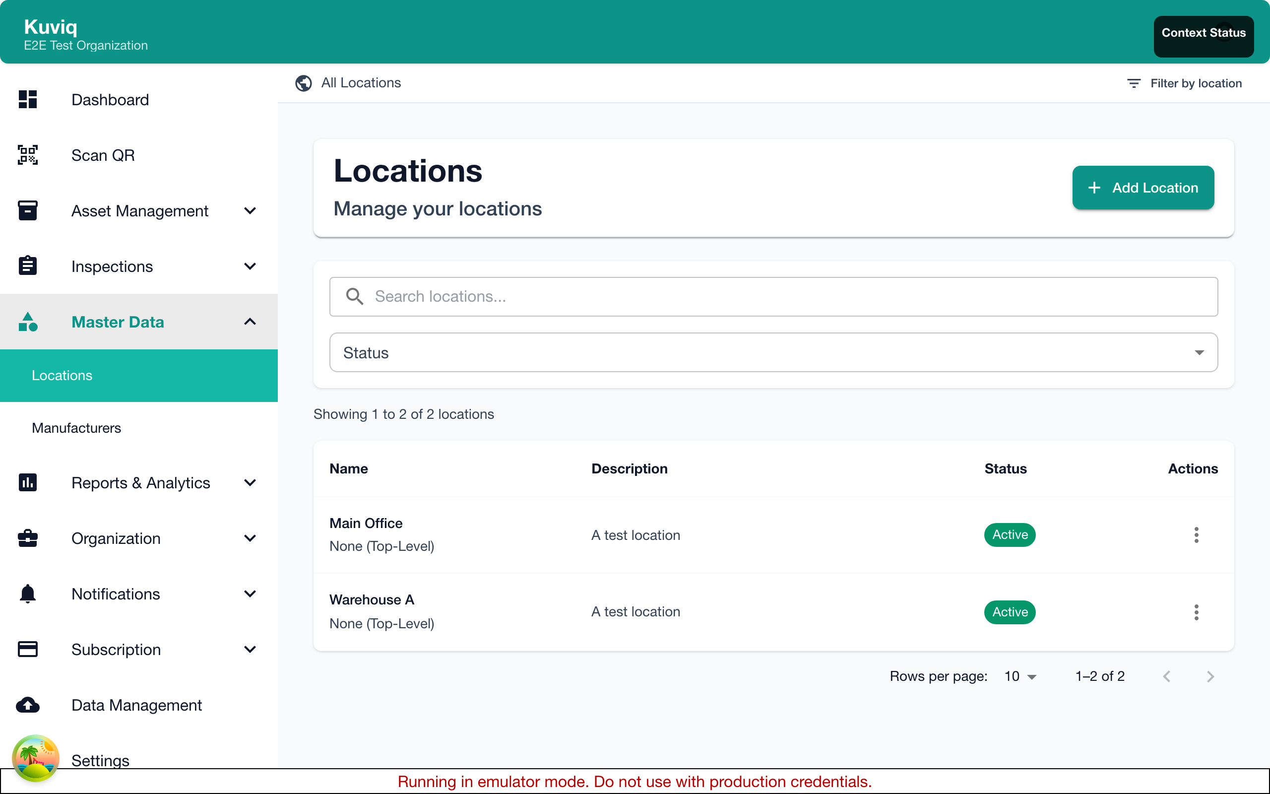 Location Hierarchy