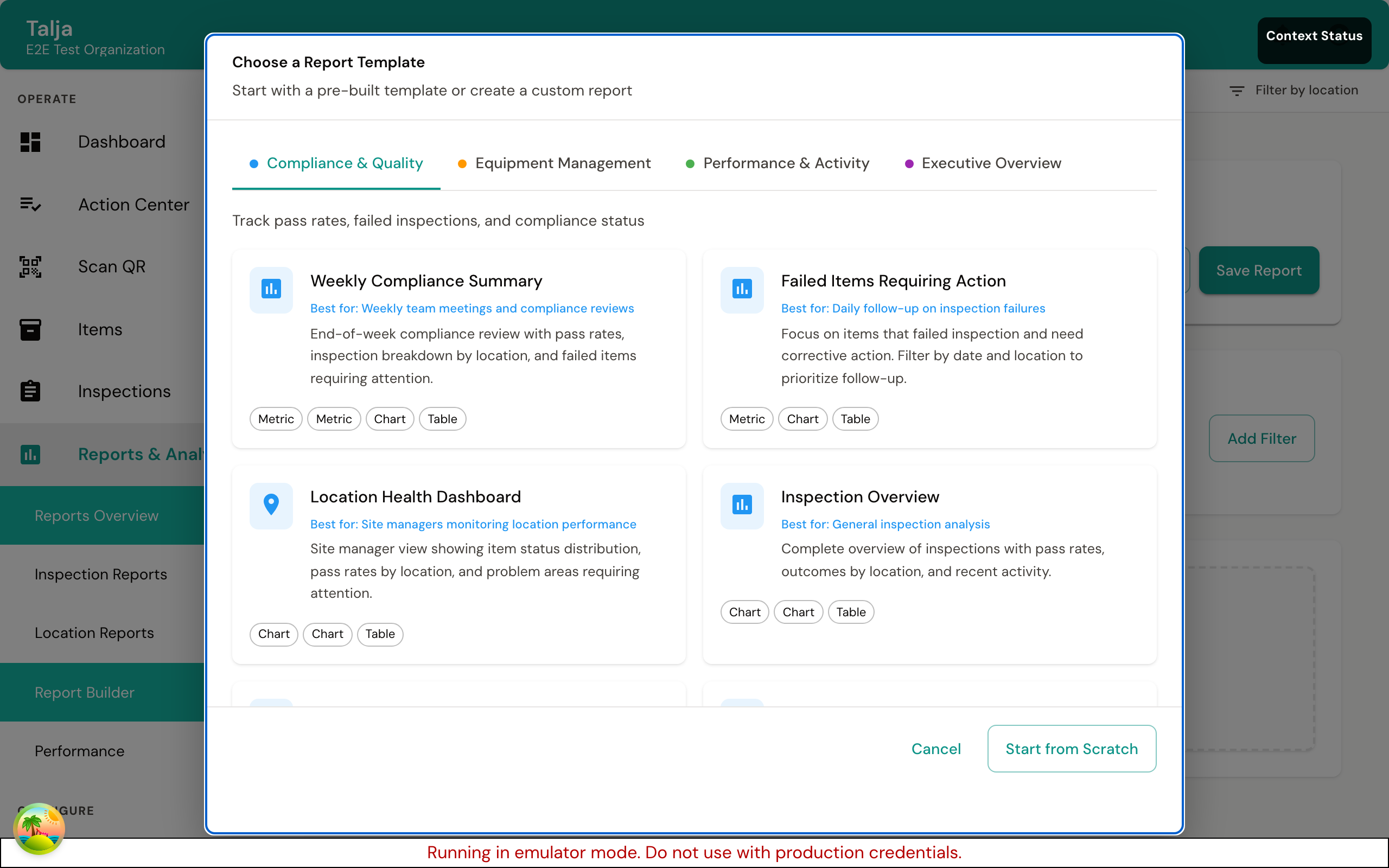 Report export options